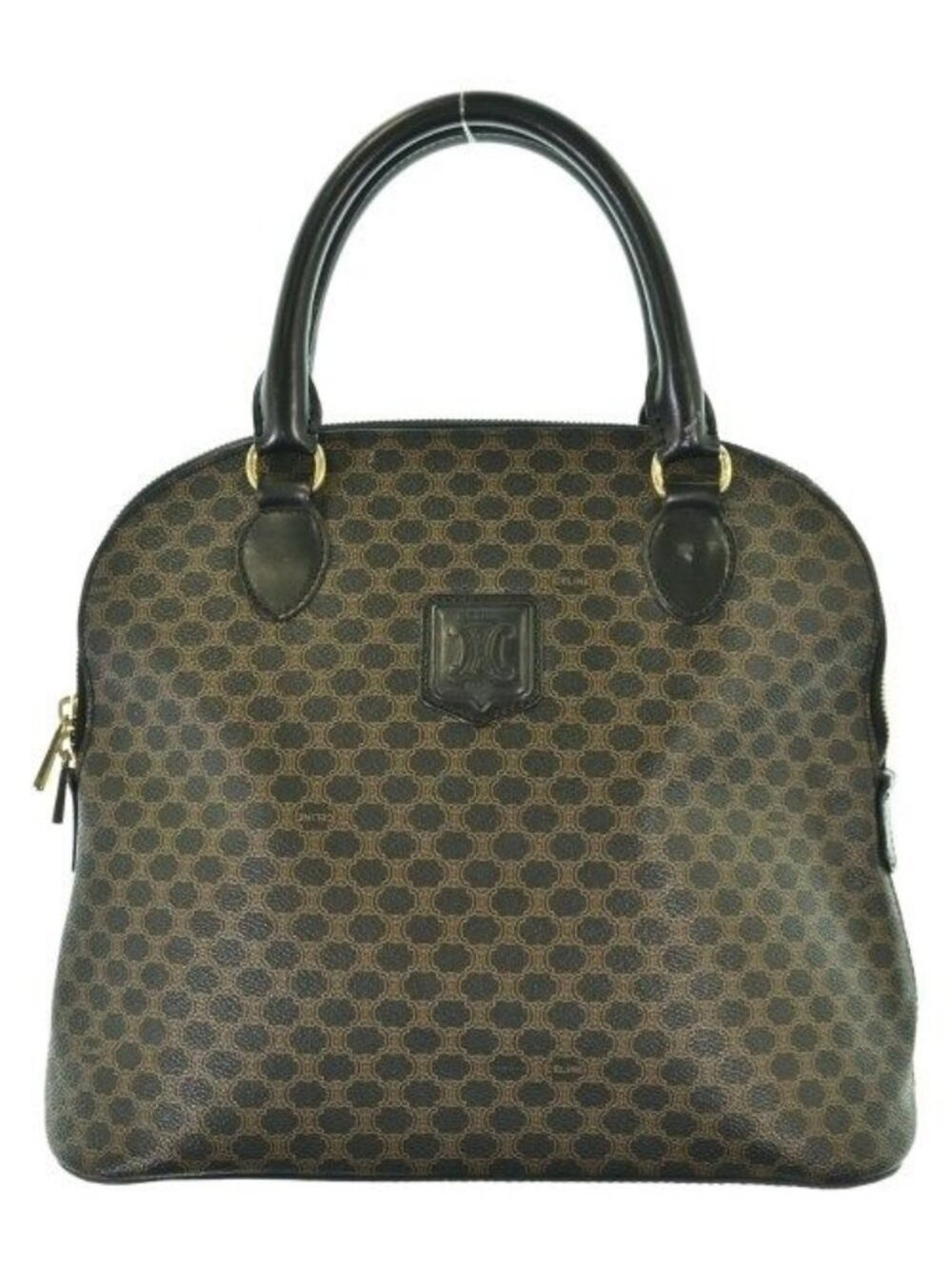 Celine Macadam Handbag Brown